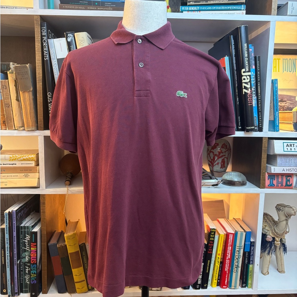 Lacoste Men's Polo Shirt - Deep Maroon